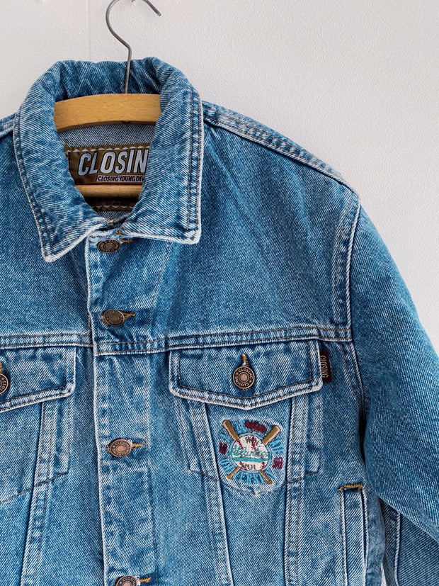 Veste en jeans brodée 6-8 ans