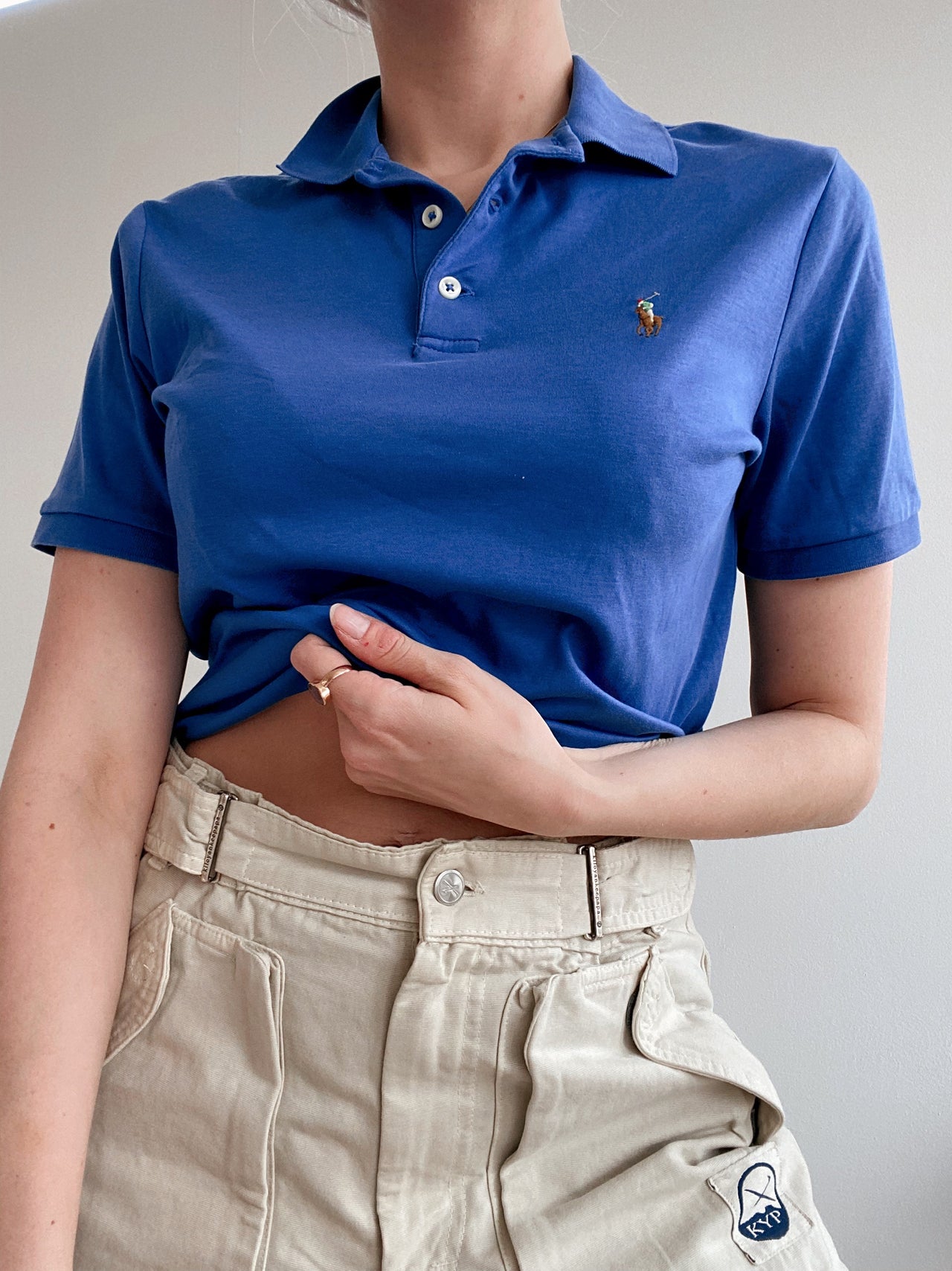 Polo à manches courtes bleu Ralph Lauren XS