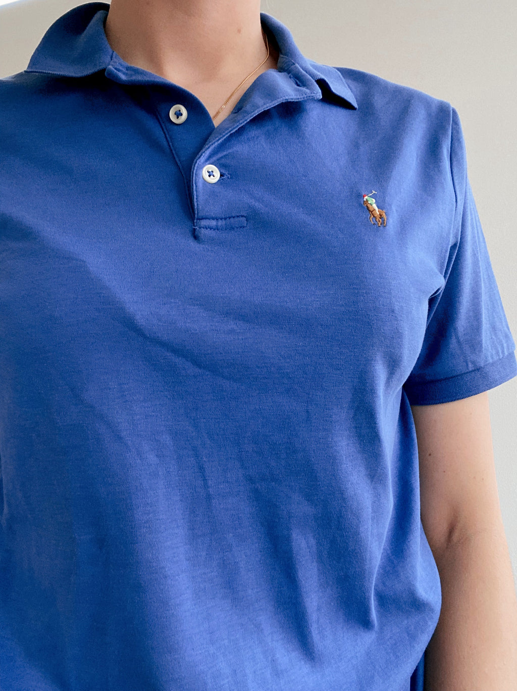 Polo à manches courtes bleu Ralph Lauren XS