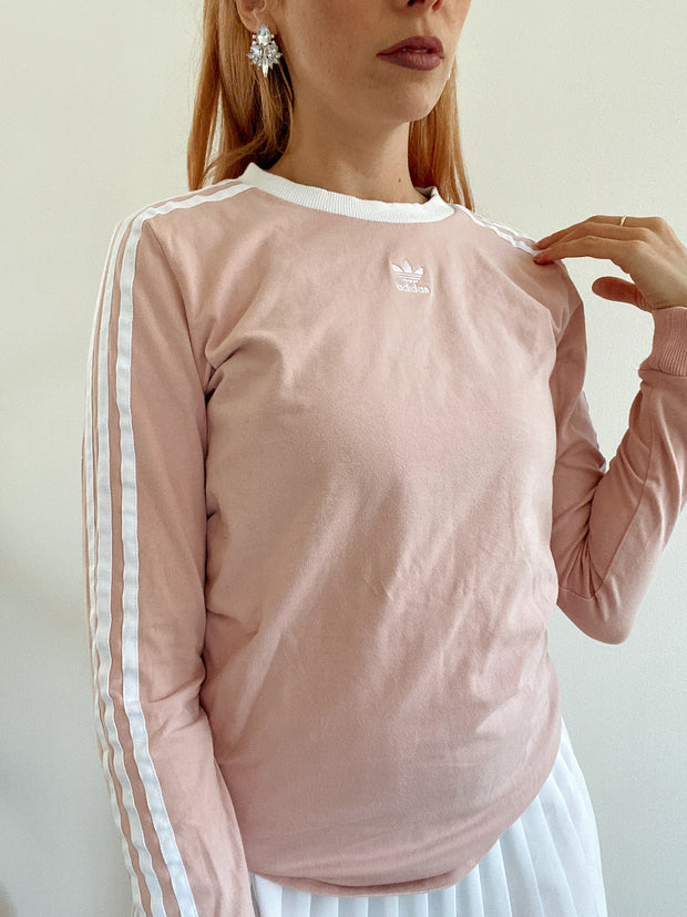 T-shirt manches longues rose clair Adidas S