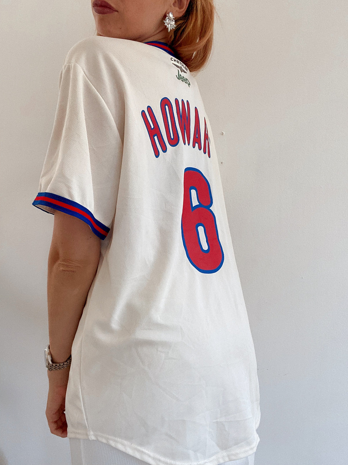 Maillot de baseball blanc cassé Phillies L