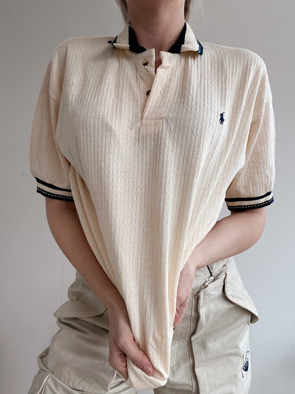 Polo à manches courtes jaune pastel Ralph Lauren