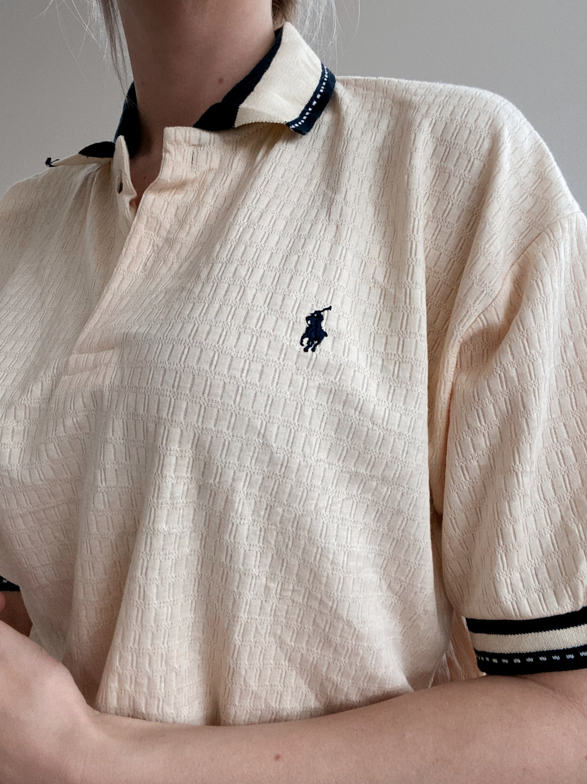 Polo à manches courtes jaune pastel Ralph Lauren