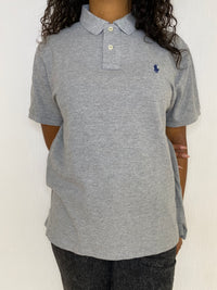 Polo à manches courtes gris Ralph Lauren M