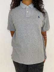 Gray Ralph Lauren M Short Sleeve Polo Shirt