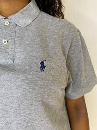 Polo à manches courtes gris Ralph Lauren M