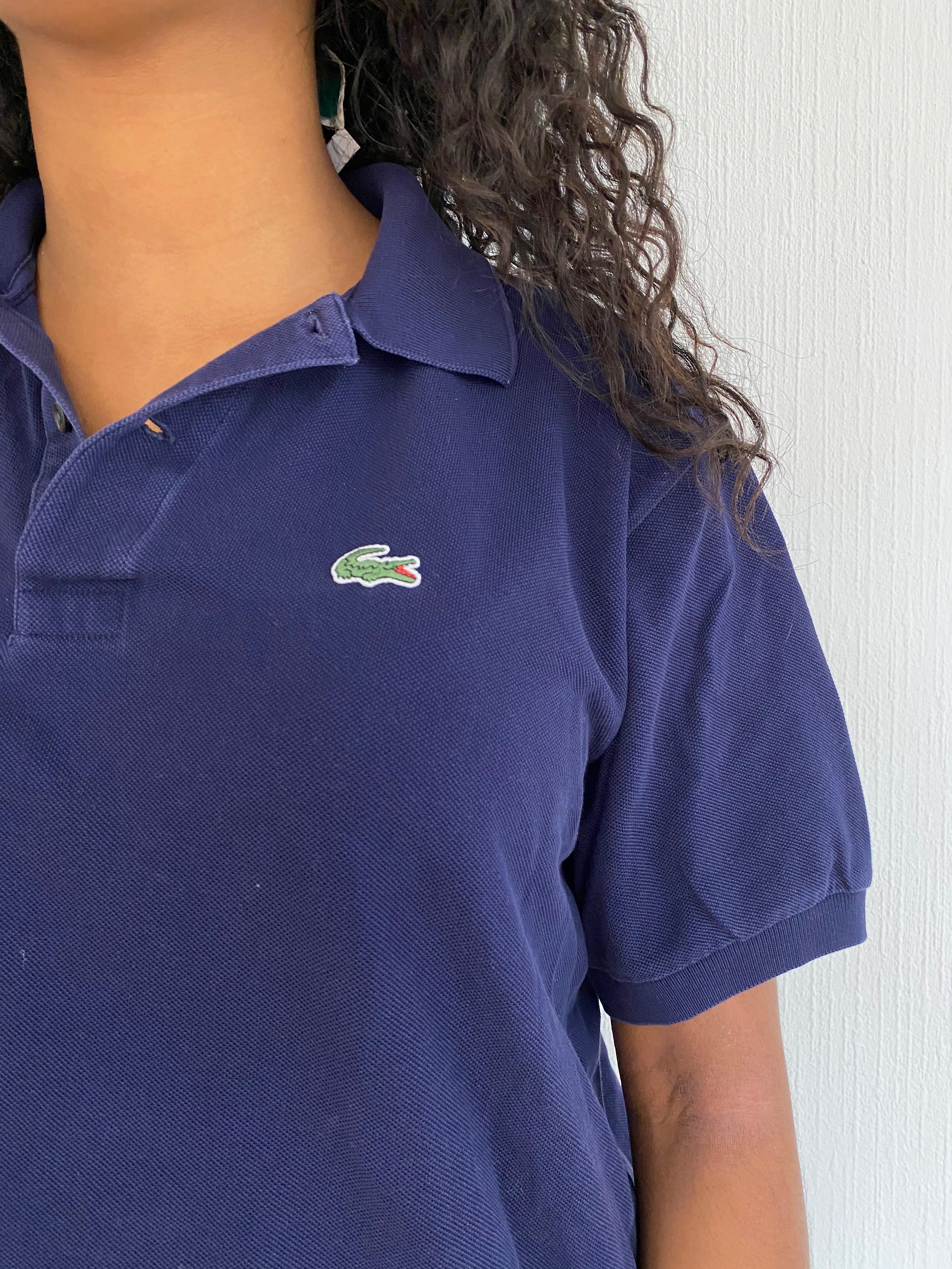 Polo à manches courtes bleu foncé Lacoste L