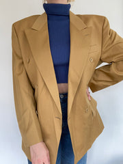 Oversized beige blazer jacket L