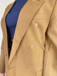 Oversized beige blazer jacket L