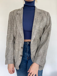 Veste Blazer gris quadrillé M/L