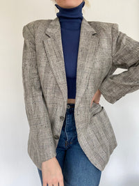 Veste Blazer gris quadrillé M/L