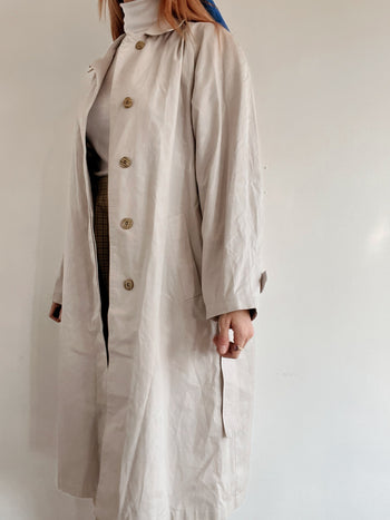 Trench vintage gris/beige  M/L