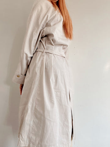 Vintage grau/beiger Trenchcoat M/L 