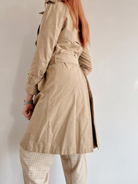 Beige/kamelfarbener Trenchcoat mit Gürtel XS/S 