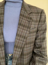 Gray/blue/black blazer jacket M/L
