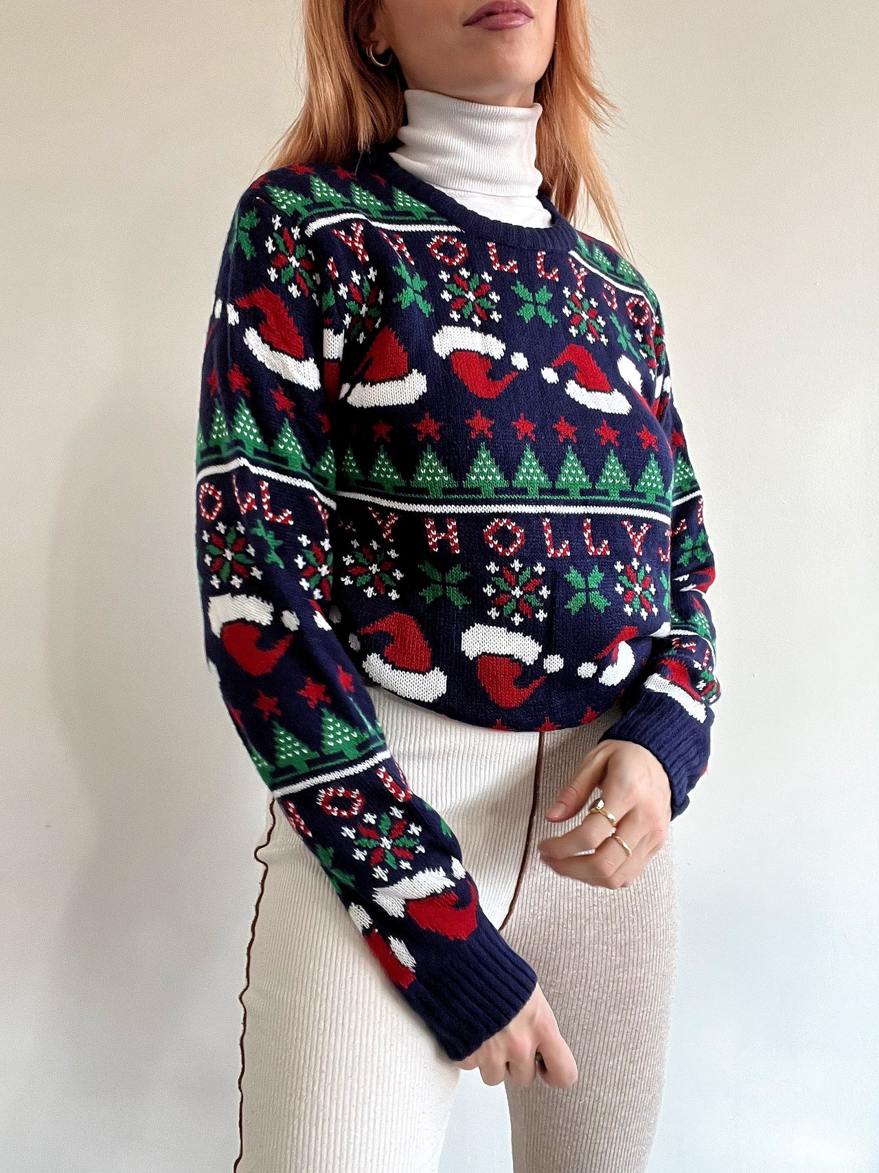 Pull vintage de noël S