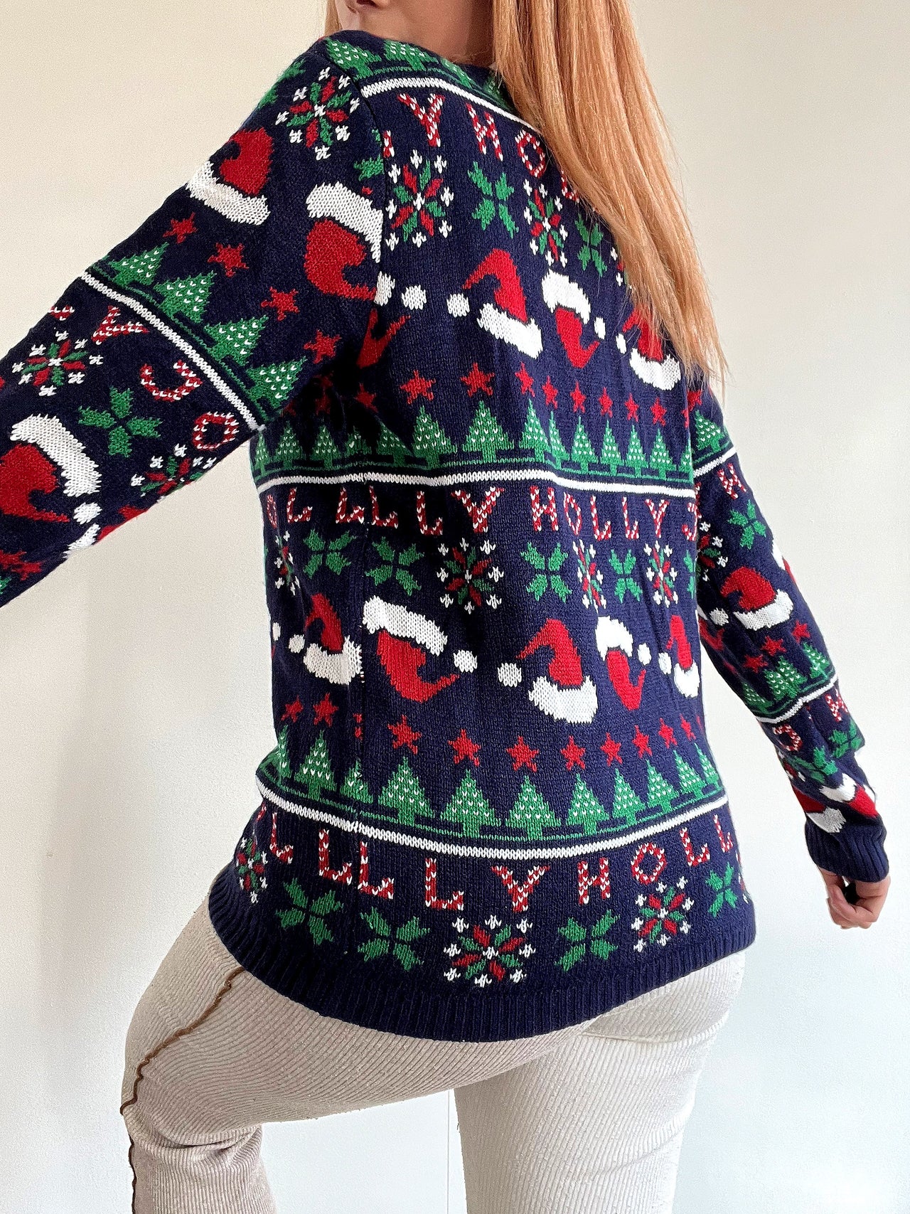 Pull vintage de noël S