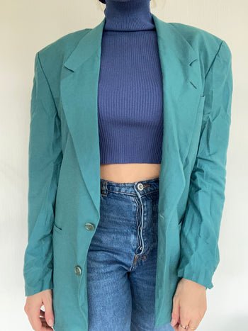 Veste Blazer oversize turquoise M/L