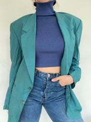 Veste Blazer oversize turquoise M/L