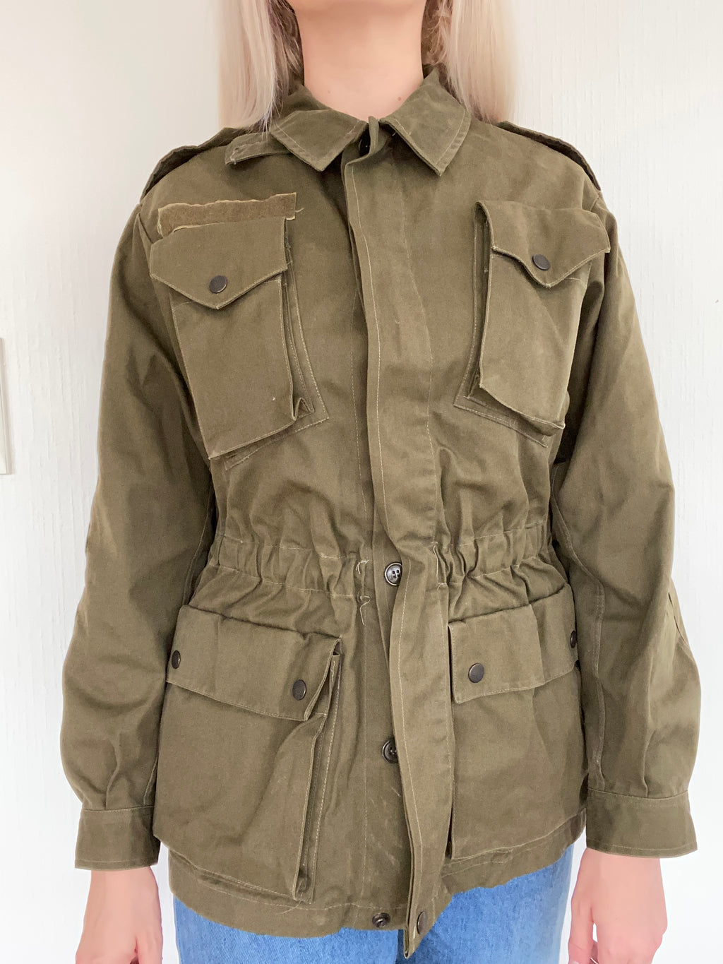Military jacket khaki uni S/M