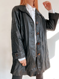Black Weekday L Coat