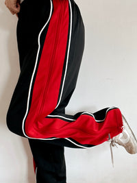 Pantalon de jogging vintage noir et rouge Nike L