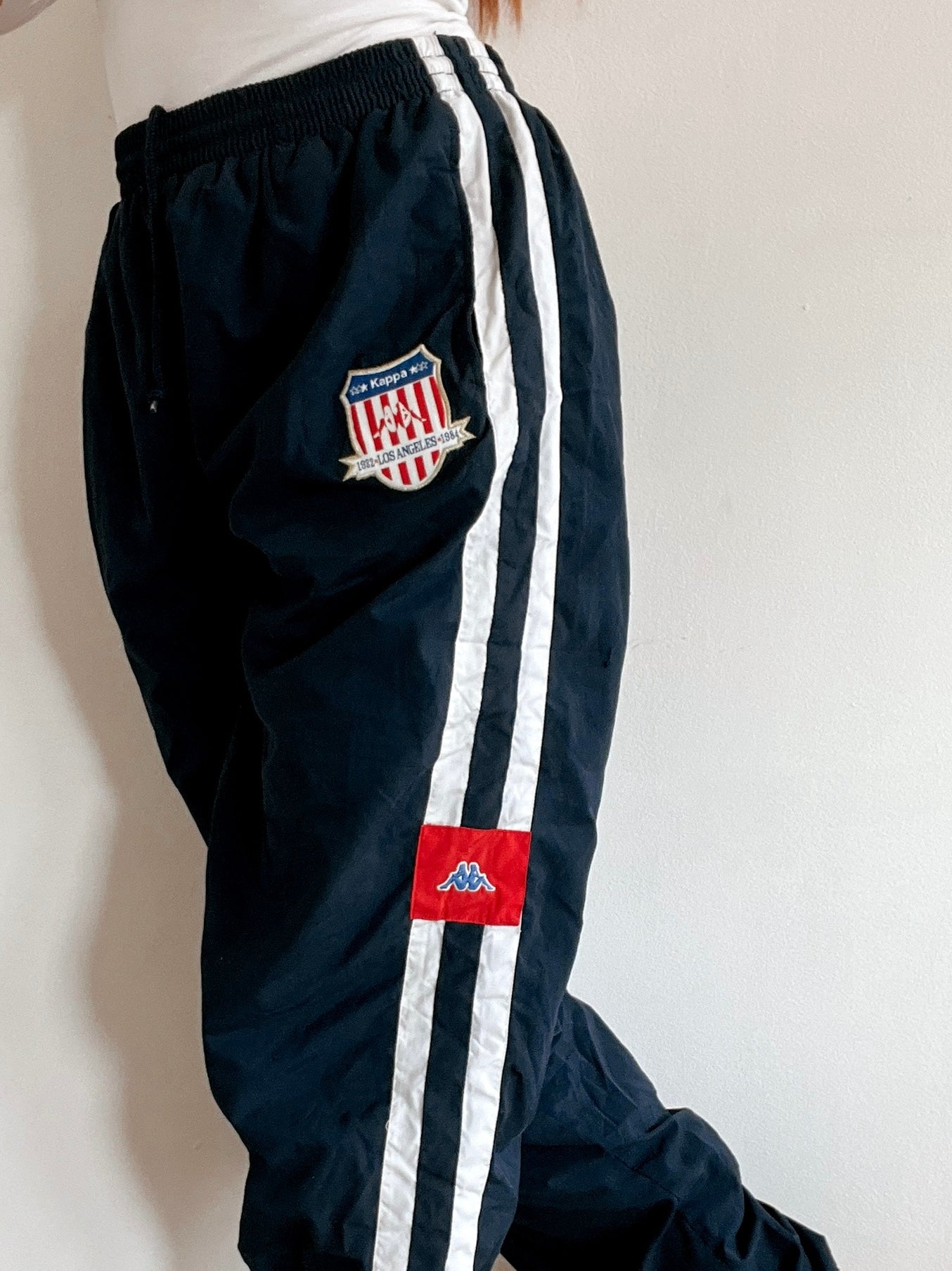 Pantalon de jogging vintage bleu Kappa XXXL