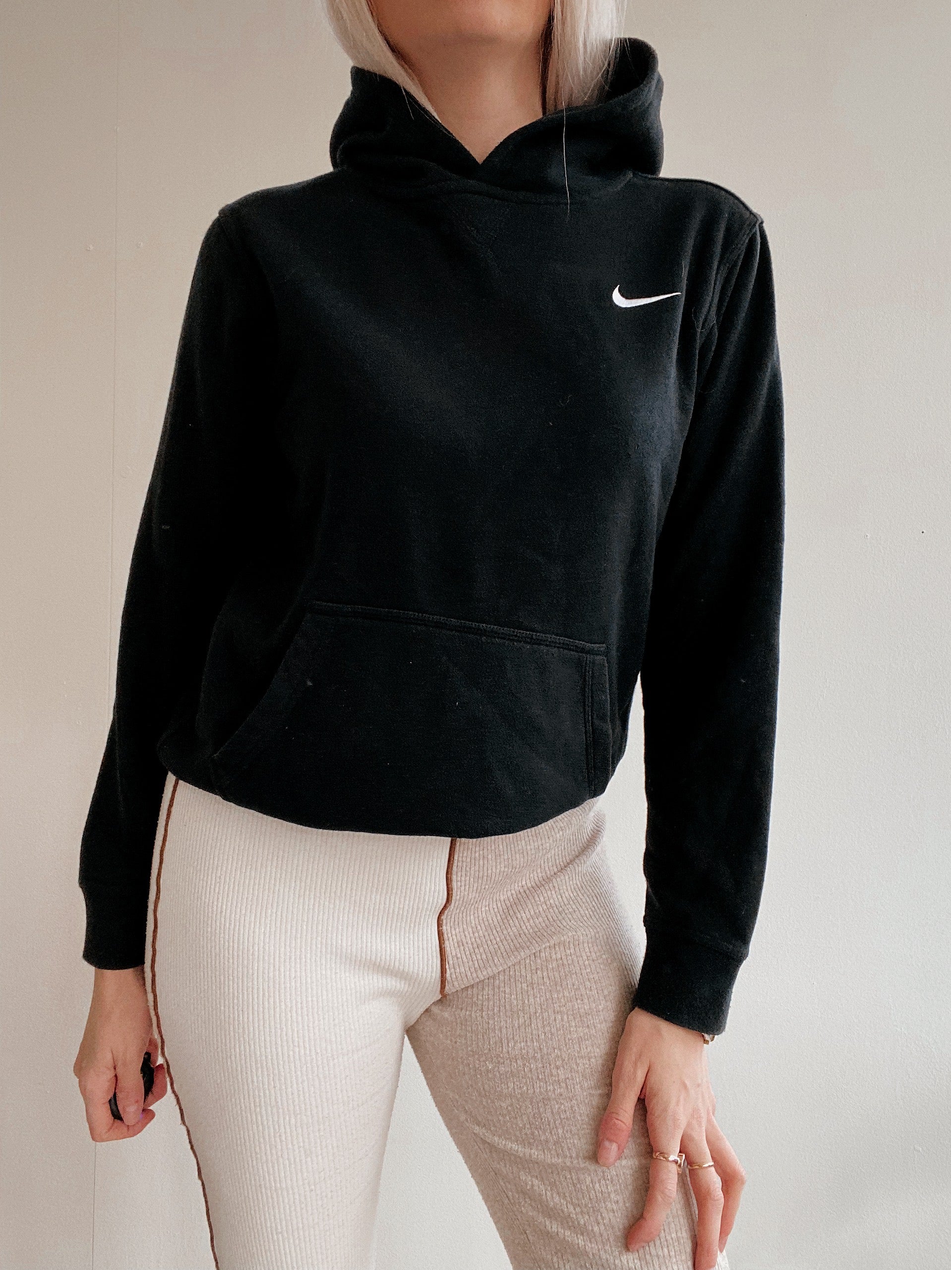 Schwarzer Nike XS/S Kapuzenpullover
