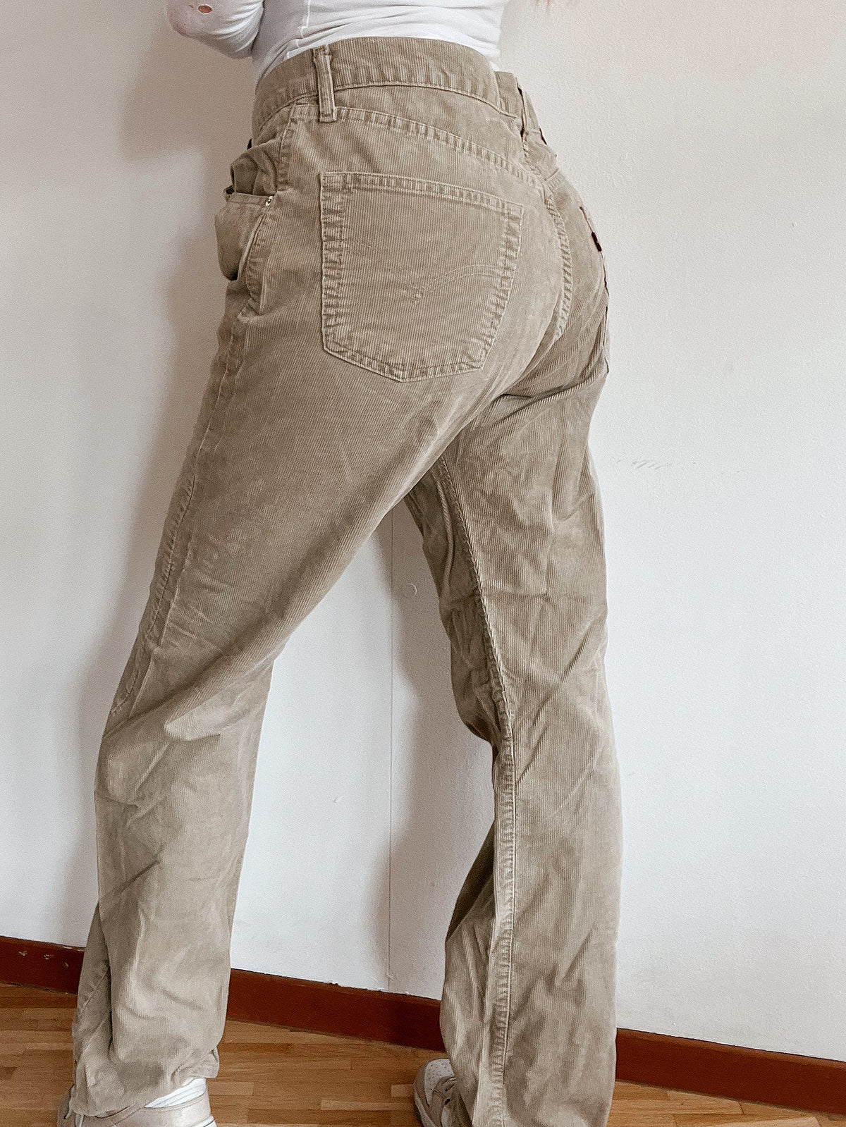 Pantalon en velours côtelé beige Levi's 551 W36 L34