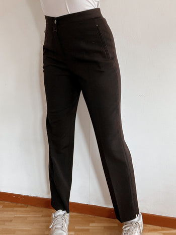 Pantalon de costard vintage brun XS/S