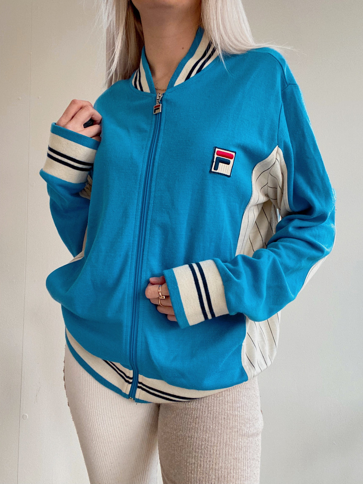 Fila XL blaue Jacke