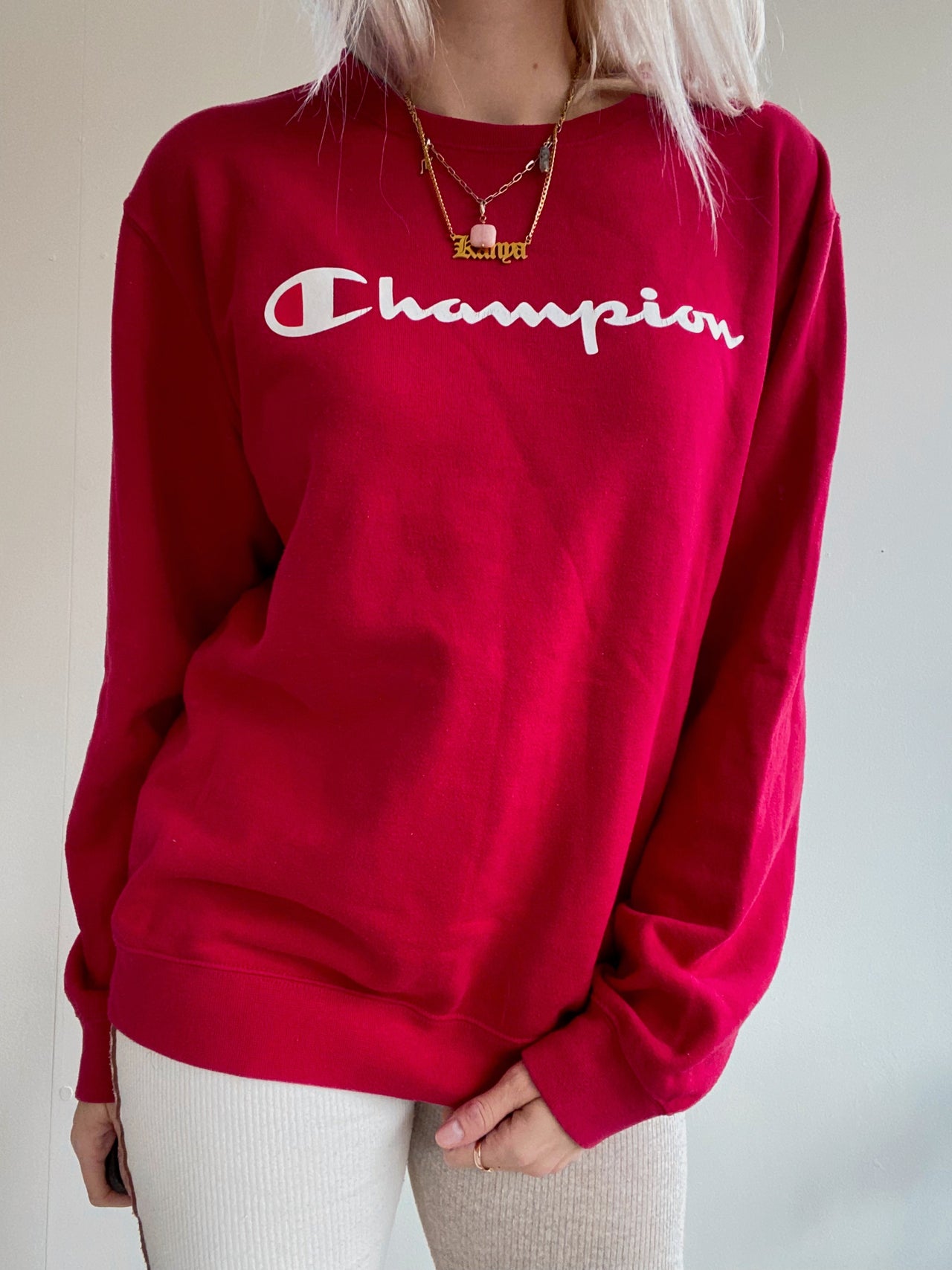 Champion roter Pullover L