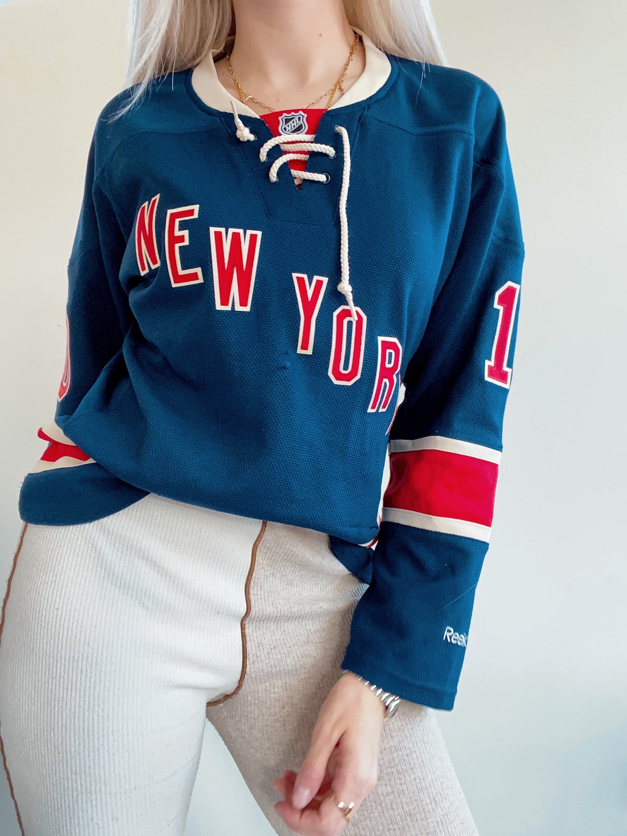 Maillot de hockey New York Miller L