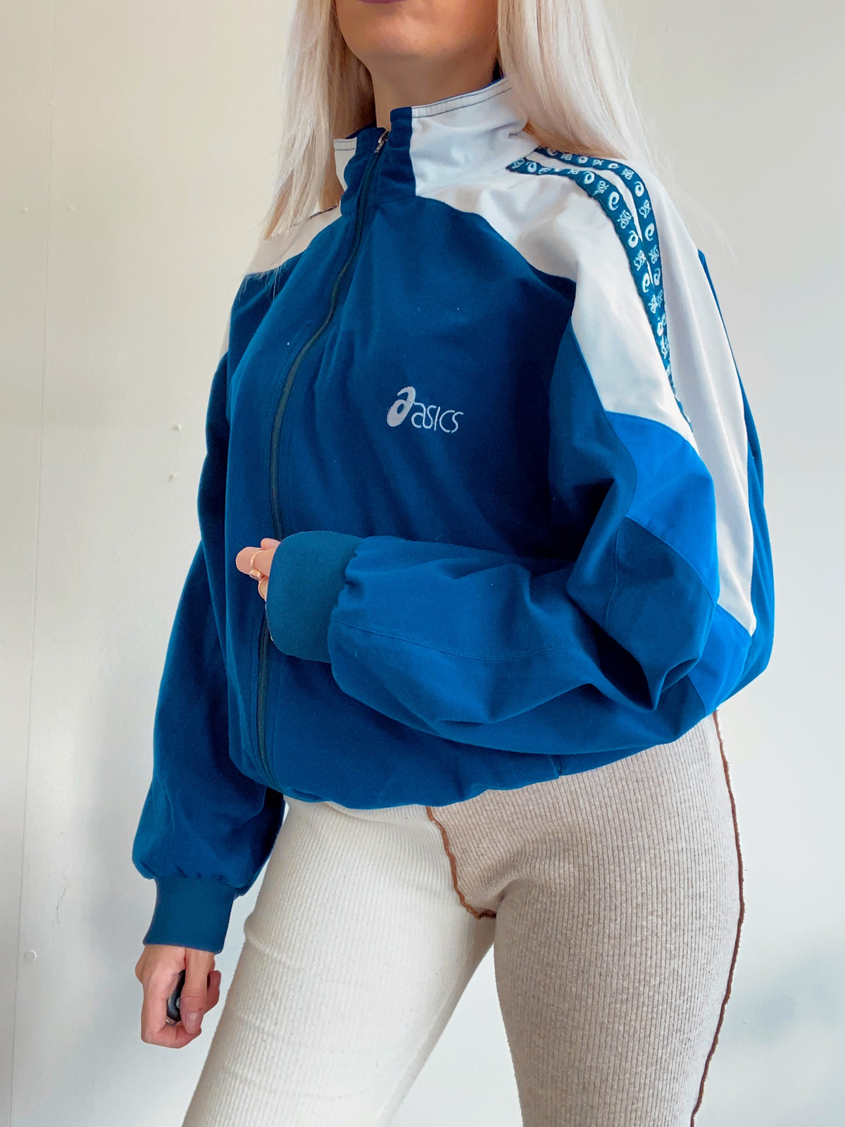 Asics Jacke blau XL