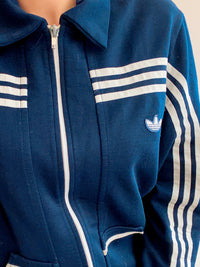 Marineblaue Adidas Jacke M