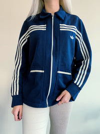 Marineblaue Adidas Jacke M
