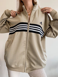 Jacke beige/weiß/schwarz Adidas XL