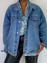 Vintage blue jeans jacket XL