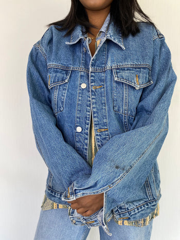 Vintage blaue Jeansjacke XL 