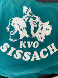 Vintage dunkelgrüne und dunkelrote Joggingjacke XL