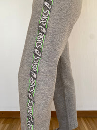 Graue Jogginghose/Asics Streifen S