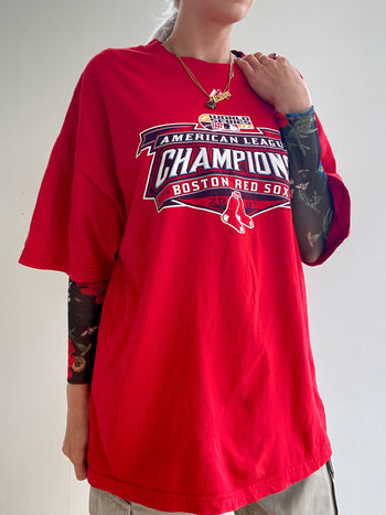 T-shirt vintage USA Boston rouge XL