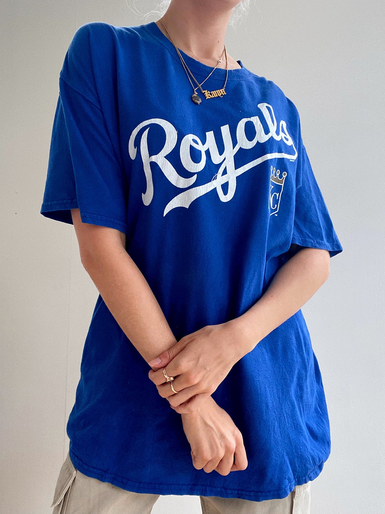 T-shirt vintage USA bleu Royal XL