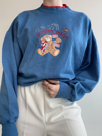 Blue USA sweater"Volunteer Tennesse"L