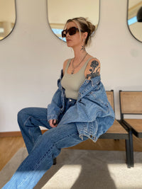 Vintage Light Blue Denim Jacket XL