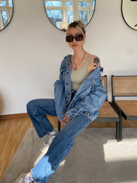 Vintage Light Blue Denim Jacket XL