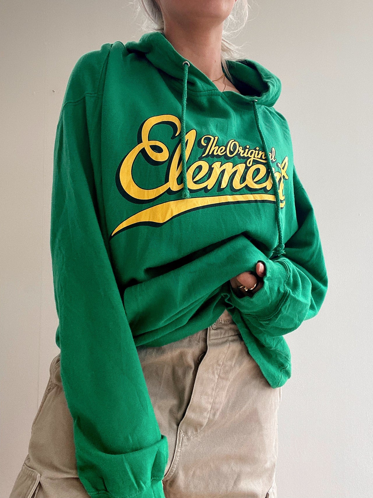 Pull USA vintage vert Element XXL