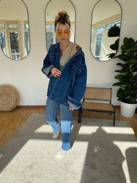 E. Veste en jeans Vintage bleue XL