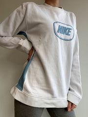Pull blanc et bleu ciel Nike M