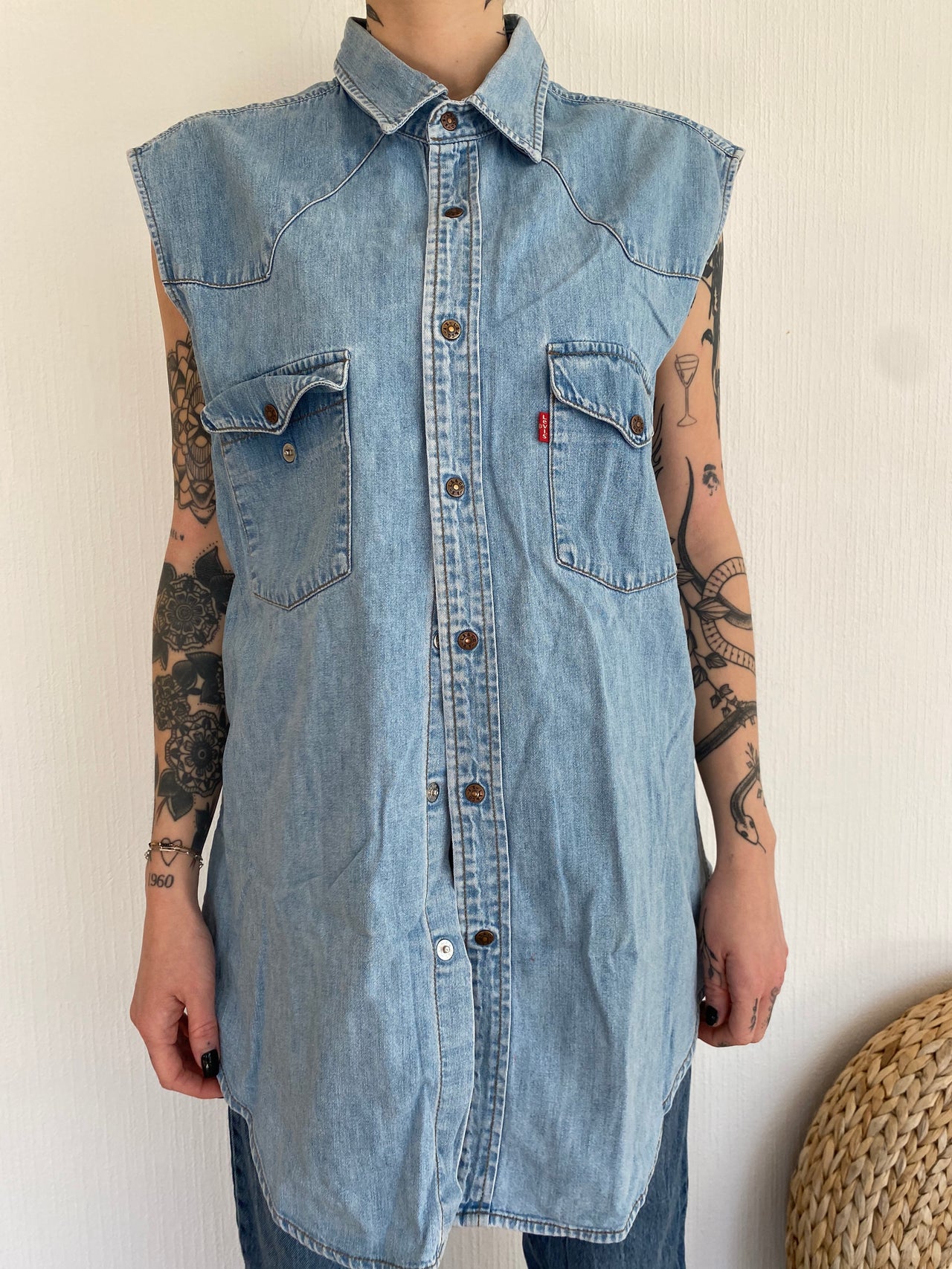 Chemise en jeans Levi's sans manches XL